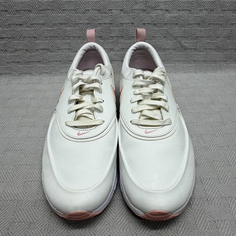 Nike Air Max Thea Shoes Womens Size 10 White Pink‎ Running Sneakers FJ4576-100